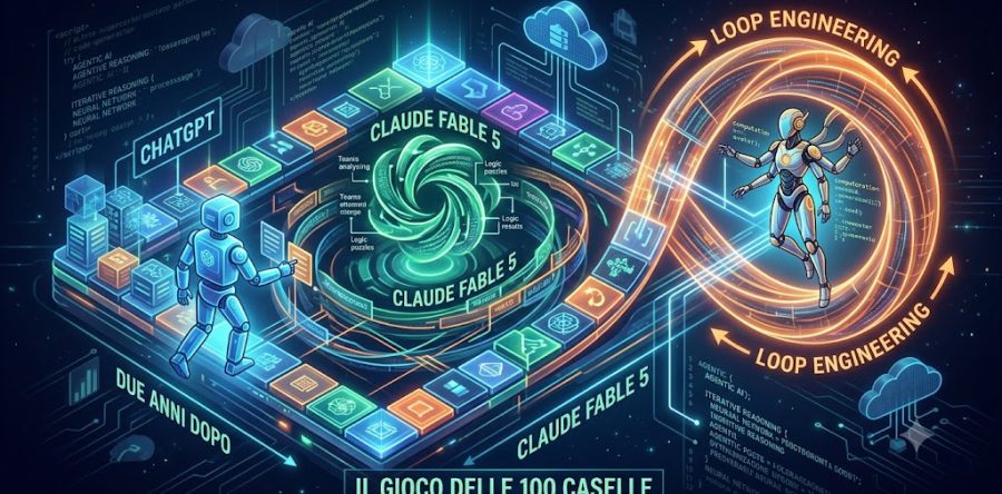 Il gioco delle 100 caselle, due anni dopo: da ChatGPT a Claude Fable 5, fino al loop engineering